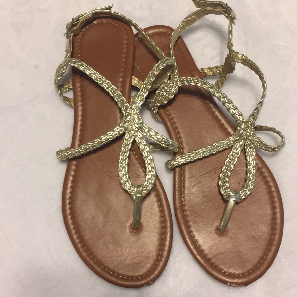 Gold sandals